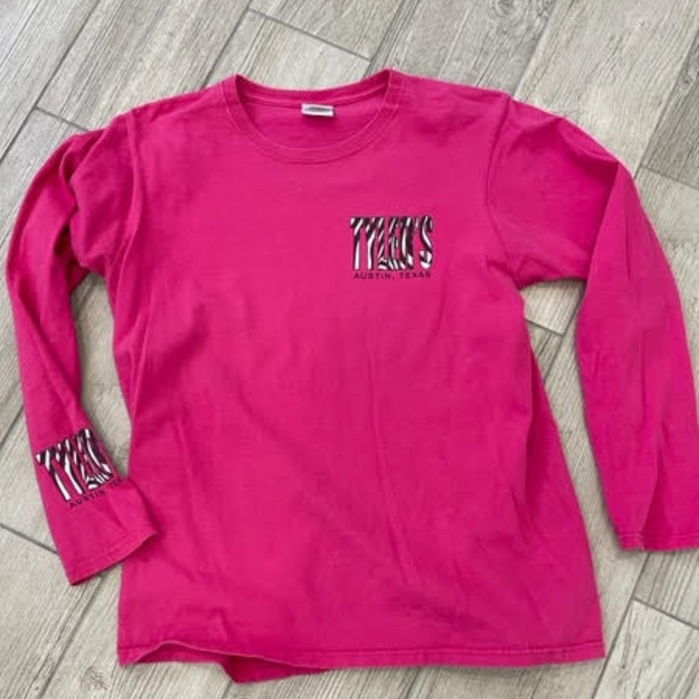 Ladies Small Hot Pink / Zebra Imprint T shirt